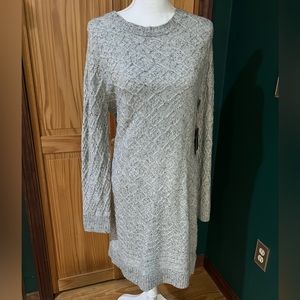 NWT Cynthia Rowley gray long sweater dress